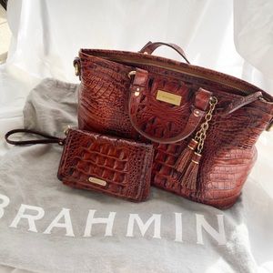 Brahmin bag and wallet